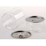 Transparent Food Grade Canister , Middle Size PET Plastic Cans for sale