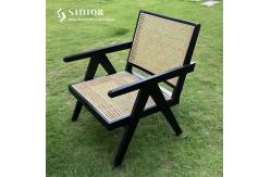 China Morden Design Arm Chair, solid wood leisure chair,natural ratton finished, living room lounge chair,leisure lounge chair supplier