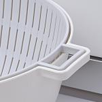Drain Bowl Plastic Kitchen Sink Strainer Basket With Handle Base