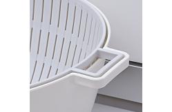 China Drain Bowl Plastic Kitchen Sink Strainer Basket With Handle Base supplier