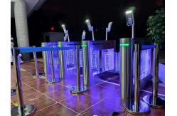 China RS485 TCP Face Recognition Swing Barrier Turnstile AC 220V supplier