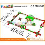 0.9mm PVC Tarpauli Inflatable Water Parks Client'S Design For Summer Play for sale