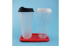 China U Shaped Clear 700ml PP Disposable Bubble Tea Cups supplier