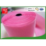 Custom Color Wide Hook & Loop Fastening Tape 100% Nylon Light Pink for sale