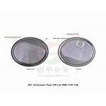 Round mini embossed aluminium foil lids , light weight easy open can lid for sale