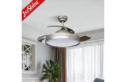 China AC Motor 230V 3 Color LED Invisible Ceiling Fan Remote Control supplier