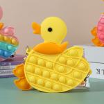 Pop Purse Bag For Kids Duck Popper Sensory Fidget Princess Toy Gifts ADHD Anxiety Stress Relief Crossbody Purse Bag for sale