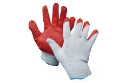 China Puncture Resistant Latex Work Gloves 10 Gauge Seamless Knitted Polyester Liner supplier