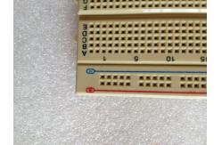 China Brown ABS Transparent Breadboard Self - Adhesive Electronics Test Board supplier
