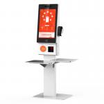 Self Service Ordering Checkout Kiosk 21.5 Inch Touch Printer Self Payment Kiosk For Restaurants Food Store for sale