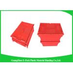 Large Volume Stackable Storage Plastic Containers with Attached Lids 600*400*365mm