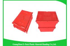 China Large Volume Stackable Storage Plastic Containers with Attached Lids 600*400*365mm supplier