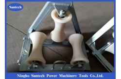 China 10kn Load Nylon Triple Corner Cable Pulling Rollers supplier