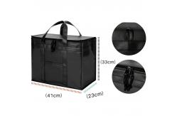 China Black Refrigerated Insulation Cooler Bag Cold With EPE Foil supplier