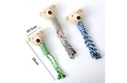 China Cotton Rope Dog Molar Bite Toy Pet Vocal Plush Toy supplier