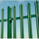 Outdoor Green Galvanised Palisade Fencing Height 1.5m-2.8m for sale