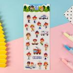 2.5mm Puffy Animal Stickers Water Gel Early childhood Star Reward Stickers for sale