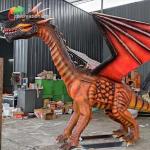 Amusement Park Outdoor Decoration  Animatronic Dragons Sunproof