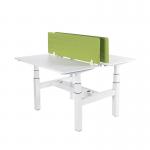 2 Levels 4 Legs 4 Motors Extendable KD Structure Steel Office Desk