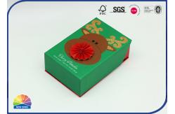 China Clamshell 3D Pattern Glued Hinged Lid Gift Paper Box Packaging supplier