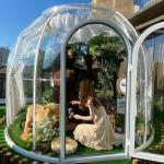 Sports 6m Geodesic Dome PC Clear Dome House For Party And Events for sale