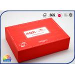 Various Logo Red Printed Festival Present Wrapped Paper Box Matte Lamintion for sale