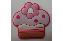 China PVC Embossed Logo Soft 3D Silicone Patches Custom For Slippers supplier