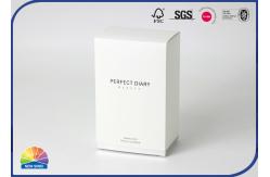 China 1c Printing Folding Cardboard White Paper Box Body Lotion Packaging supplier