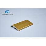 Polishing Gold Window Aluminium Profiles Aluminium Window Frames For Building for sale
