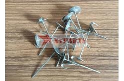 China Round / Rectangular Base Metal Lacing Anchors For Removable Insulation Blanket supplier