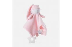 China Skin Friendly Baby Security Blanket 50x70cm With Animal Plush Toy supplier