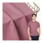 Sweat Absorbing Polo Shirt Cotton Fabric Heavy Weight Combed Pique Material for sale