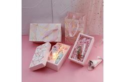 China Middle Rectangle Gift Boxes Packaging Rigid Cardboard Paper Base And Lid Gift Boxes supplier