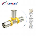 3/4 Inch Brass Pex Press Fittings For Water / Gas Pipes Shower Hose for sale