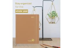 China Leatherette PU Student Weekly Planner With 30 Minute Intervals Agenda supplier