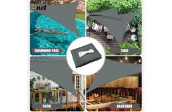 China Customized  Waterproof Sun Shade Sail Grey Outdoor Sun Shades For Patio supplier