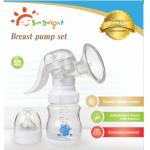 Sundelight PP SILICONE BPA Free Manual Breast Pump With Bottle for sale