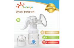China Sundelight PP SILICONE BPA Free Manual Breast Pump With Bottle supplier
