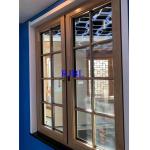 Heat Insulati 70m Wood Aluminum Windows 6063 -T5 With Double Glass On for sale