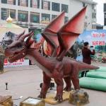 Theme Park Realistic Animatronic Dragons With Movement / Sound Customization for sale