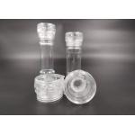 (KPL-015) Refillable PC Grinder Caps Modern Round Shape Clear Or Black