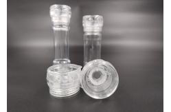 China (KPL-015) Refillable PC Grinder Caps Modern Round Shape Clear Or Black supplier