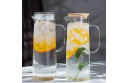China 1L Transparent Glass Heat Resistant Beverage Juice Cold Kettle Kitchen Tools supplier