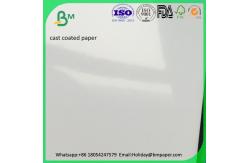 China High glossy 60 gsm cast coated paper with the application of printing supplier