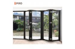 China Gazebo Glass Aluminum Folding Doors For Outdoor Landscape supplier