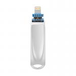 Silver TYPE C usb 3 in one featuring USB 2.0 USB 3.0 And Type C Connector for sale