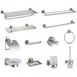 OEM Contemporary Bathroom Fittings Sus304 Stainless Steel 12 Piece Bathroom Set Wall Mounted for sale