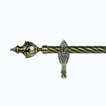 brass pineapple curtain finial curtain pole foshan curtain rod factory for sale