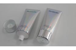 China Laser Film Material Laminated Cosmetic Packaging Tube With Electroplated Cap supplier
