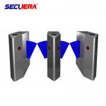 CE approved well used barcode scanner electronic turnstile 304 stainless steel flap barrier turnstile gate for sale